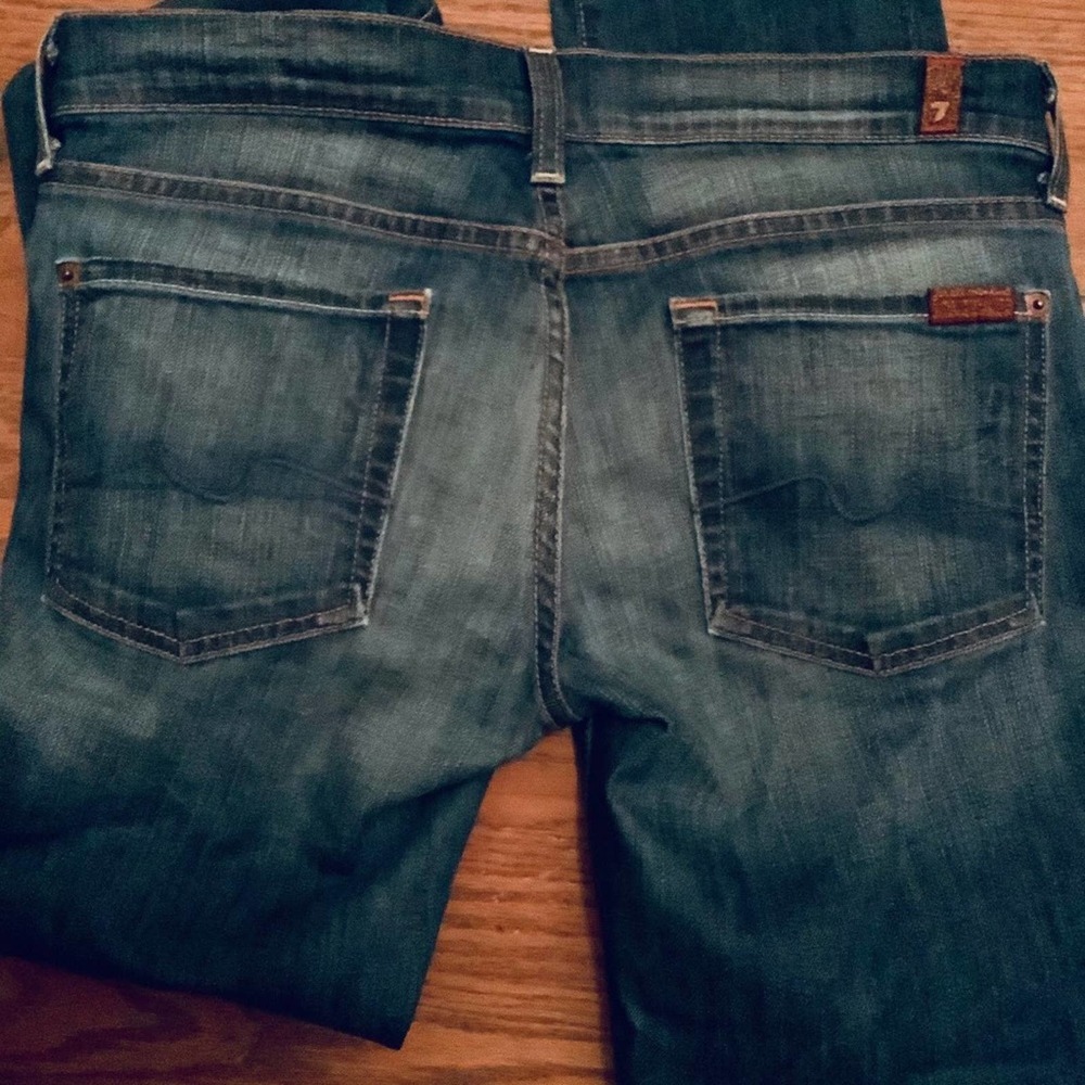 7 for All Mankind Roxanne Blue Bootcut Jeans - Picture 8 of 8